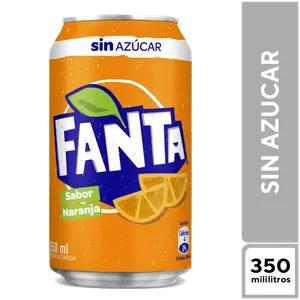 Fanta Naranja Sin Azúcar 350 ml