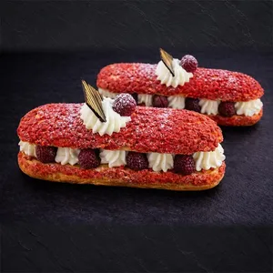Éclair Craquelin Frutos Rojos