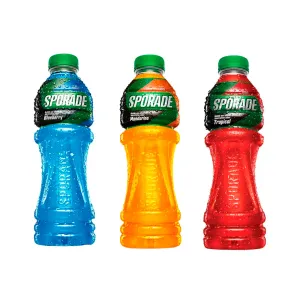 Pack Rehidratante Sporade (1 Blueberry + 1 Mandarina + 1 Tropical) tapa plana 500ml