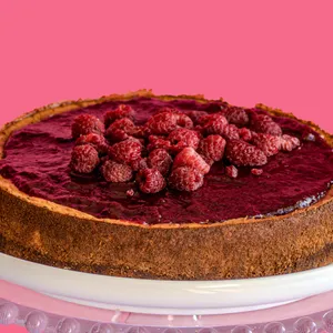 Cheesecake de frambuesa keto