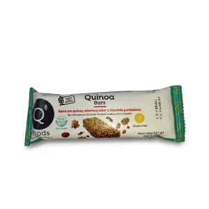 Barra De Quinua Qfoods Sabor Arandanos Con Chocolate X 20 Gr