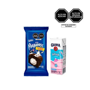 Pack (1 Keke Pinguino Marinela x 80 g + 1 Yofresh Fresa 190 g)