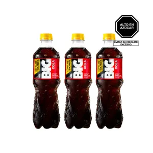 Pack 3 Gaseosa Big Cola 500 Ml