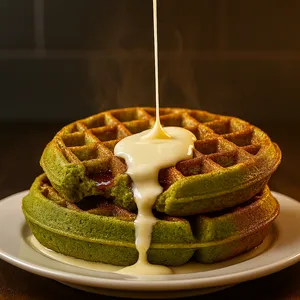 Protein Waffles Matcha