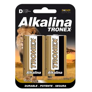 Pila alkalina tronex D x 2 uns