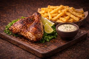 Pollo Individual con papas fritas