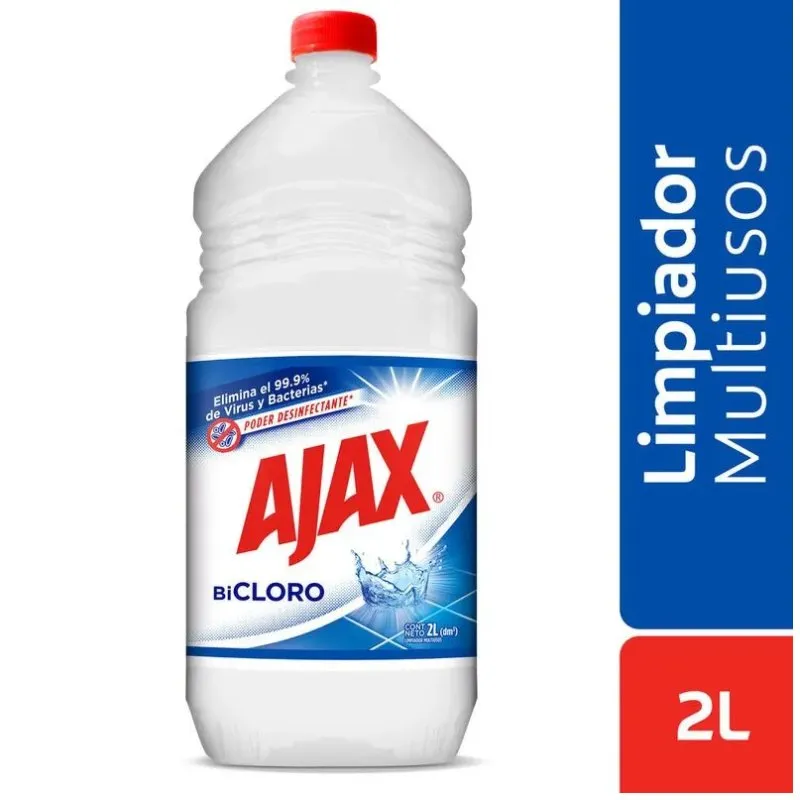 LIMPIADOR AJAX BICLORO 2000ML DESINFECTANTE LIMPIADOR AJAX BICLORO 2000ML DESINFECTANTE