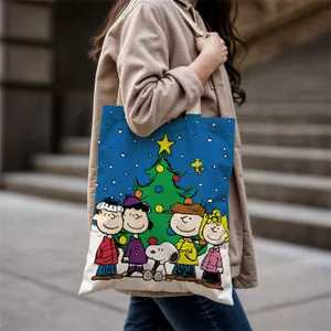 BOLSO DE SNOOPY AZUL NAVIDAD