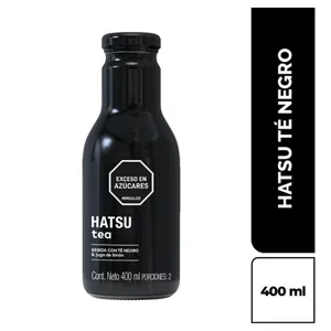 Bebida con te negro hatsu jugo de limon x 400 ml