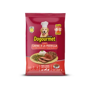 Concentrado dogourmet carne parrilla x 350 grs adultos