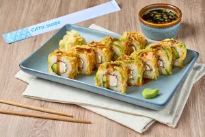 2x1 Sushi Mr. Kakiage - Verduras Tempura, Cangrejo y Queso