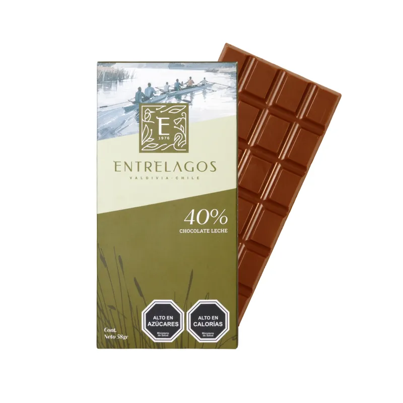 1040 - Tableta Chocolate Leche 40% cacao 60 gr
