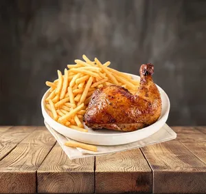 1/4 pollo asado con papas ( no elegible)