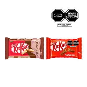 Pack (1 Chocolate Kit Kat Original x 41.5 g + 1 Chocolate Kit Kat Cappuccino x 41.5 g)