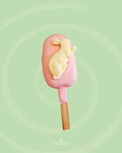 Paleta Brownie Conejo rosado