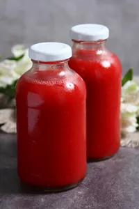 Botella jugo frambuesa 250 ml.