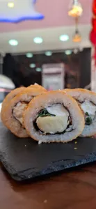 33. Palmito, Queso, Cebollín, Tempura