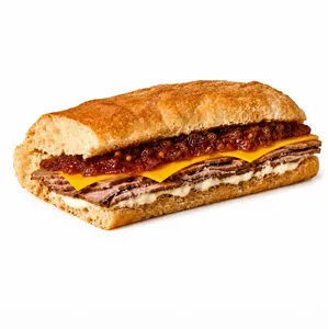 Roast Beef Cheddar Sándwich