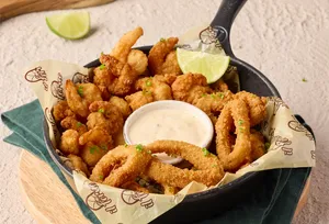 Camarones y calamari crocanti