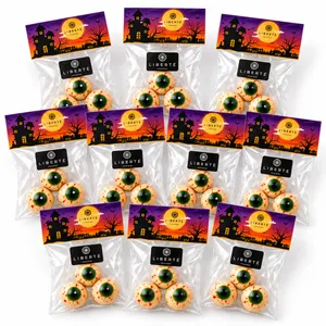 Pack 10 Bolsitas Bombones Chocolate Ojos Zombie Halloween – 30 Unidades