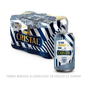 Cerveza Cristal Alianza Lima Six Pack Lata X 355 Ml