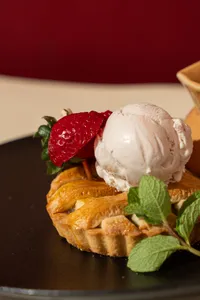Tartaleta de Manzana con helado