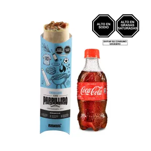 Pack  (1 Enrollado tipo Parrilero + 1 Coca Cola S.A. 300 ml)