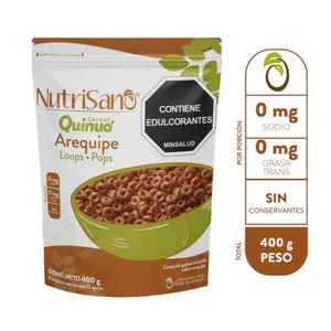 Cereal nutrisano quinua loops arequipe x 400 grs