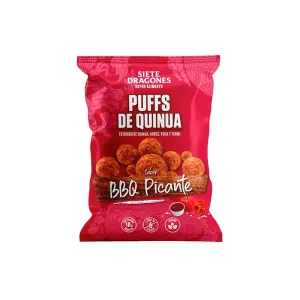 Snack Puff Quinua Siete Dragones Barbecue Picante X 100 Gr