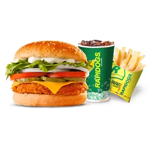 Hamburguesa de Pollo en Combo