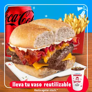 COMBO MARRAQUETA BACON CHEDDAR DOBLE