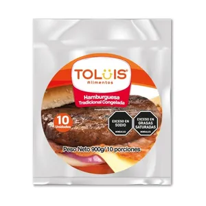 Hamburguesa toluis tradicional x 10 unidades