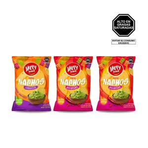 Pack (2 Nachos Jappy Snack Picantes x 200 Gr + 1 Nachos Jappy Snack Original x 200 Gr)