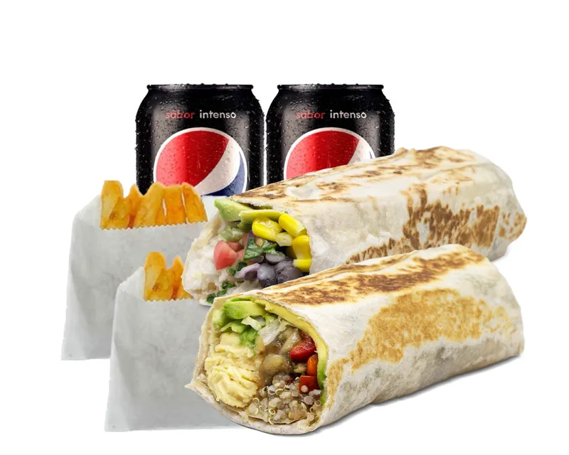 Combo 2 Burritos + 2Bebidas + 2 Papas