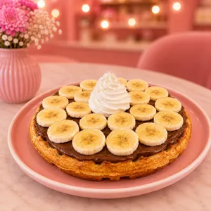 Waffle Nutella Plátano