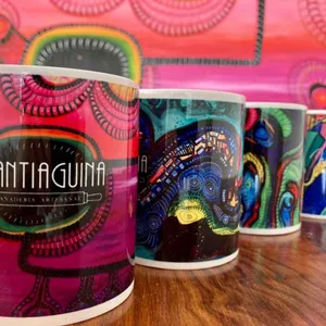 Tazones con diseños exclusivos de las pinturas originales del artista Nelson Jorquera Art