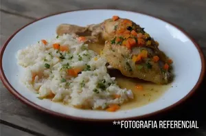Arroz con Pollo al jugo