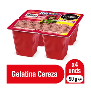 4 gelatina fortikids alqueria cereza x 90 grs 4 gelatina fortikids alqueria cereza x 90 grs
