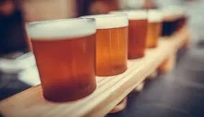 Draft beer tasting, 4 glasses