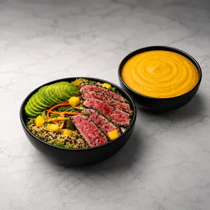 Ensalada a elección + crema