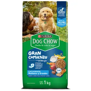 CONCENTRADO DOG CHOW CACHORROS MEDIANOS GRANDES X 1 KG
