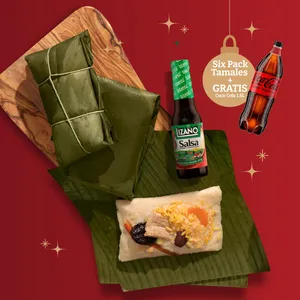 SIX PACK DE TAMALES + COCA-COLA GRATIS