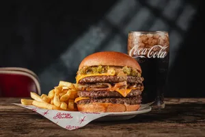Triple Oklahoma Burger + Fries 🍟