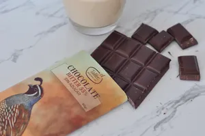 Barra de Chocolate Bitter 55% Cacao Sin Azúcar. 80 gr