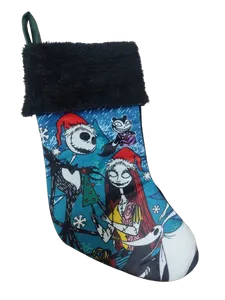 Bota Navideña de Terciopelo - JACK SKELLIGTON