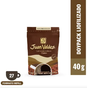 Café Liofilizado Tradicional Formato Doypack 40 g