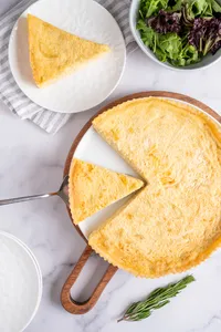 Quiche de cebolla y mozarella