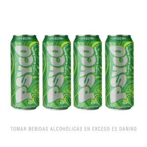 Pack 4 Psyco Funky Green Apple 473 Ml