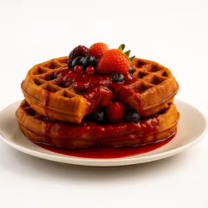 Protein Waffle Frutos Rojos