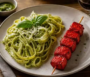 Fetuccini al Pesto